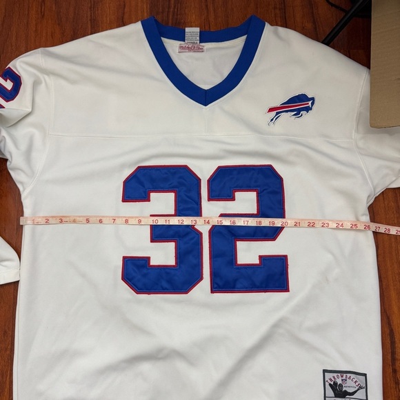 Vintage Mitchell Ness O.J. Simpson 32 Buffalo Bills Long Sleeve Jersey Size 54 - Picture 9 of 11